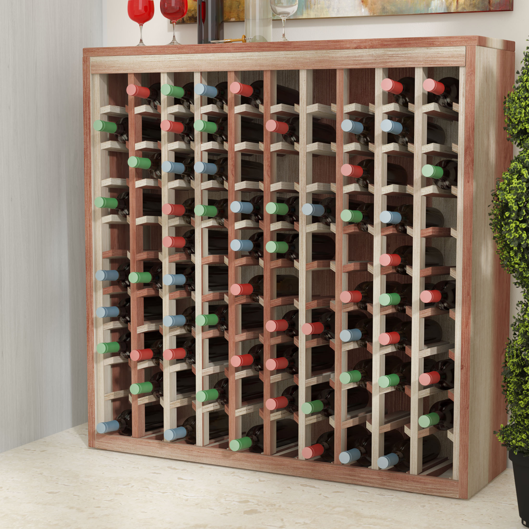 100 bottle wine rack sale